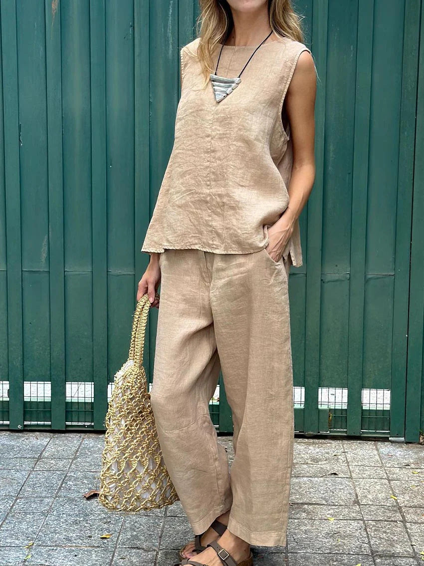 Mara - two-piece linen suit