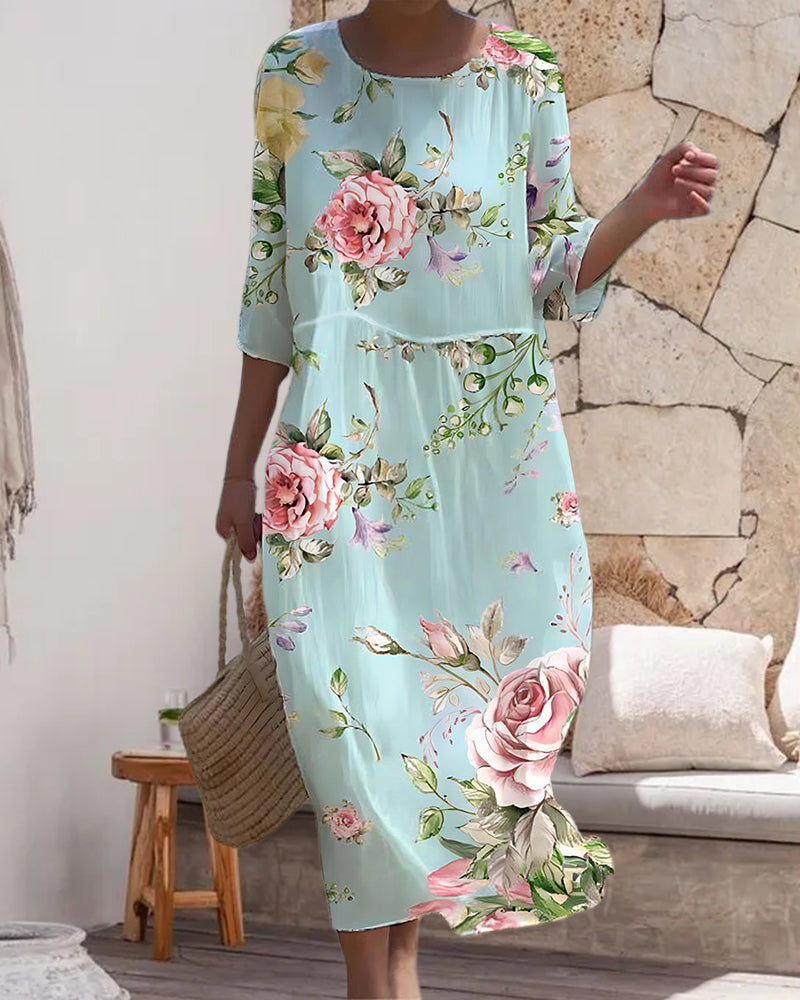 Delia - Elegant floral dress