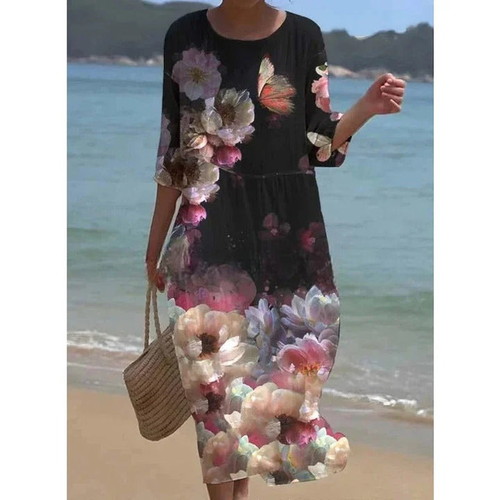 Delia - Elegant floral dress