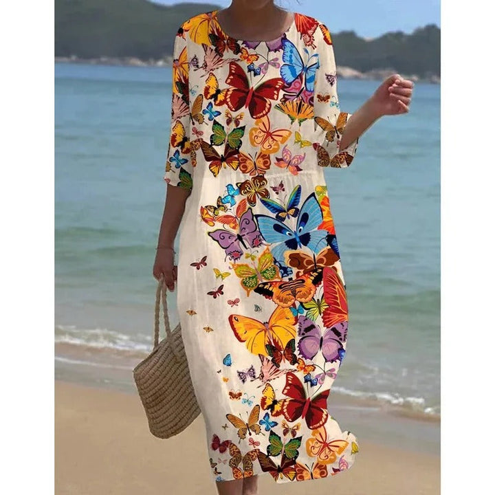 Delia - Elegant floral dress