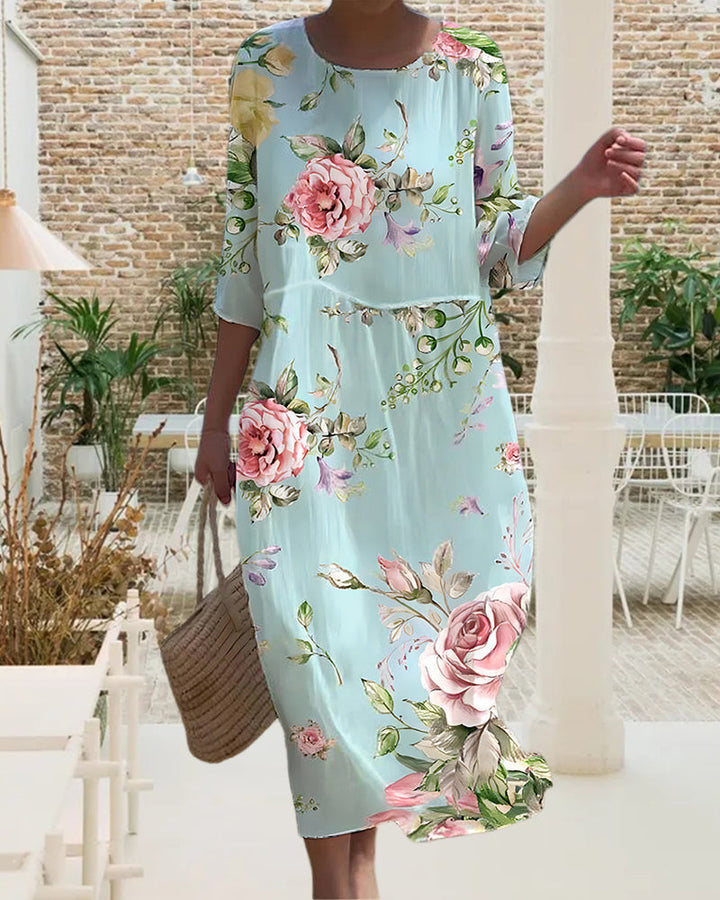 Delia - Elegant floral dress